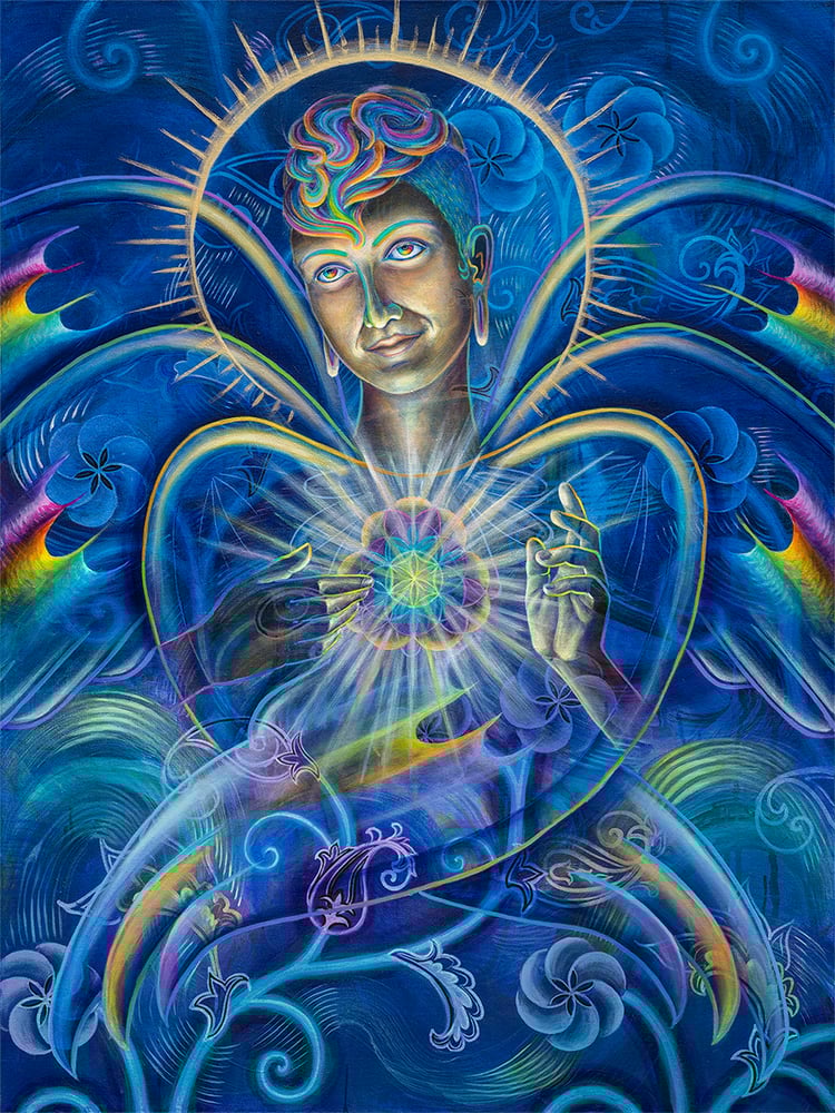 Image of 'Seraphibonacci' stretched canvas prints, multiple sizes available