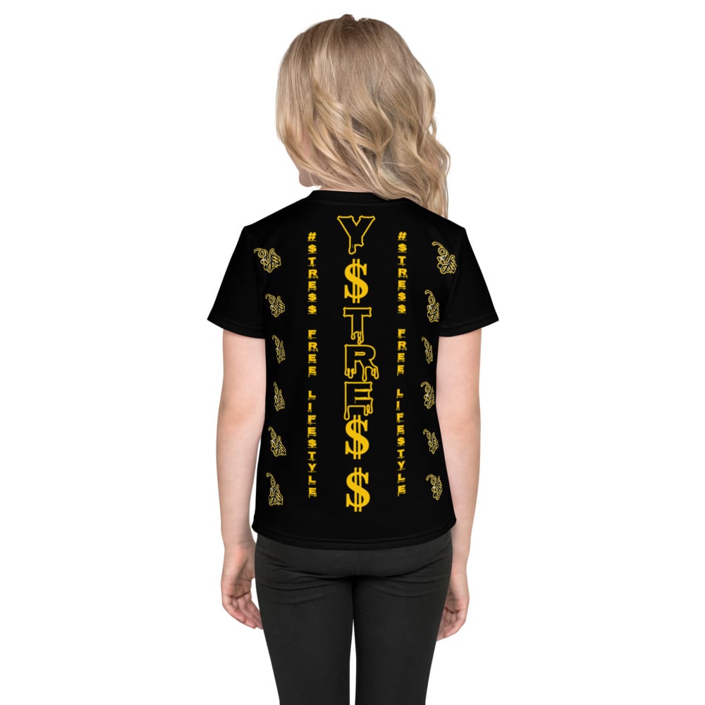 Image of YStress Exclusive Black and Yellow Kids T-Shirt (boys and girls)