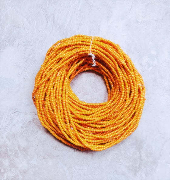 Image of Sunset Orange XL Tie Waist bead 