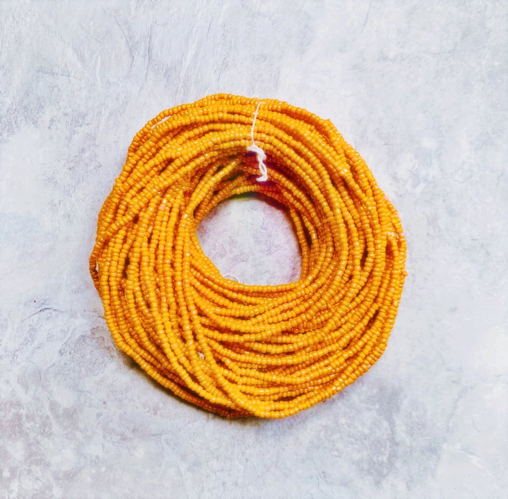 Image of Sunset Orange XL Tie Waist bead 