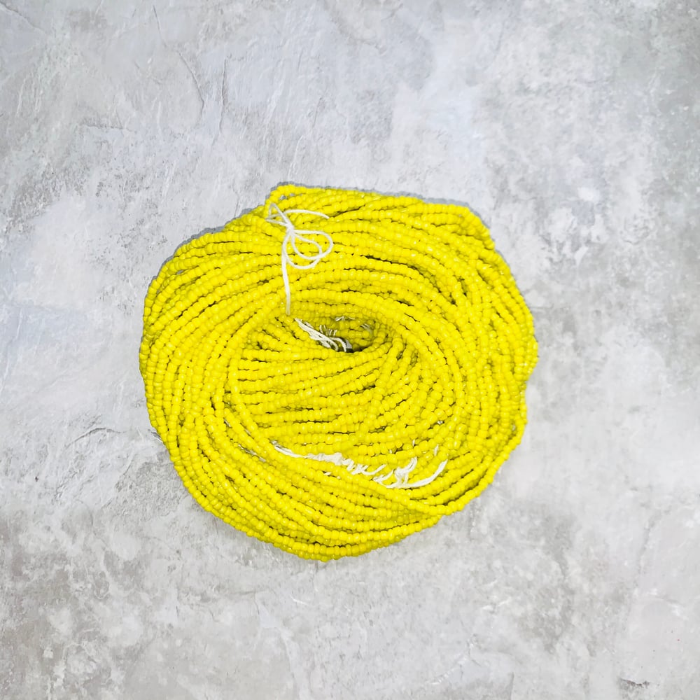 Image of Yellow XL Tie Waist bead 