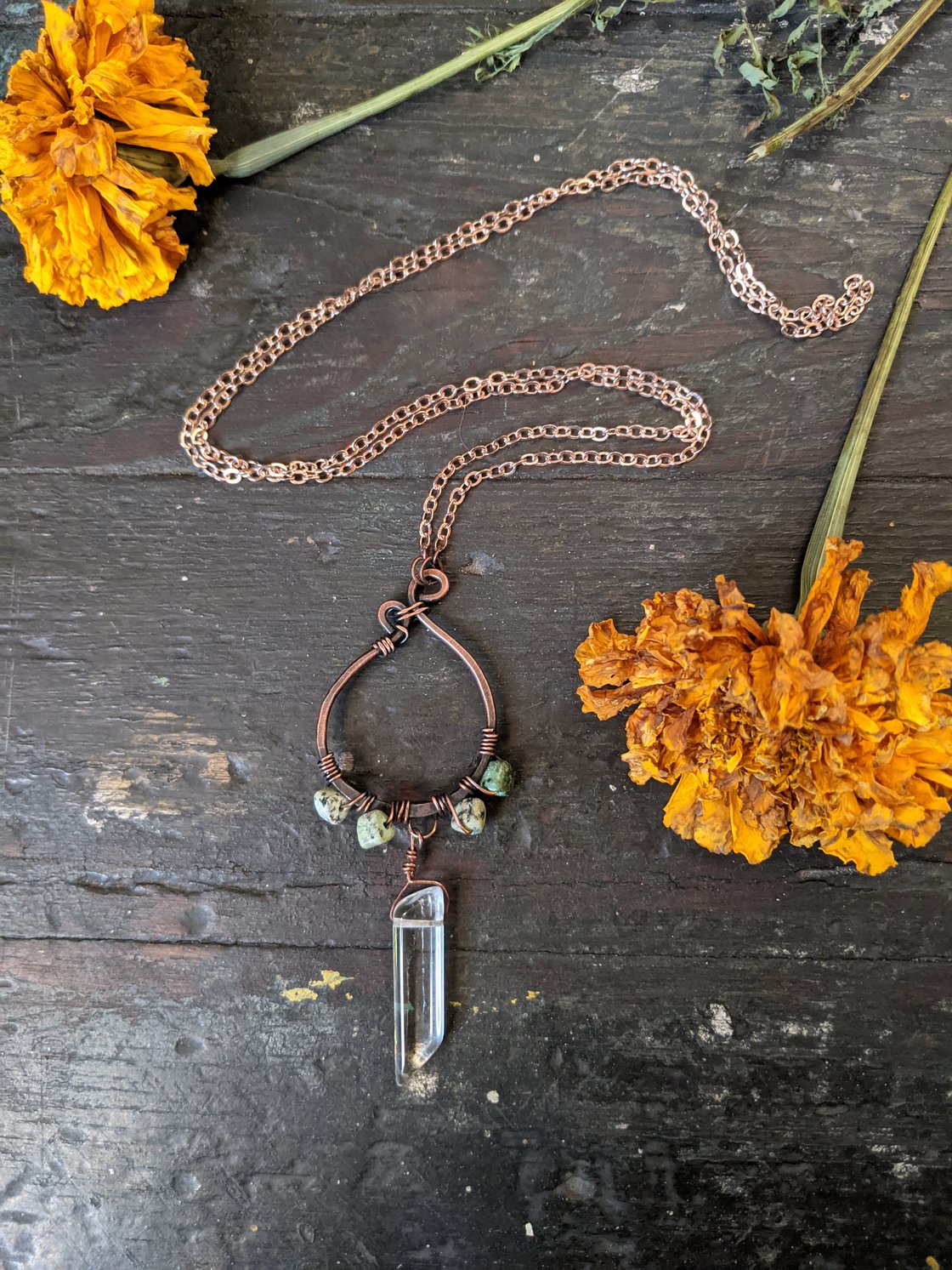 Image of Asymmetrical Hoop Necklace