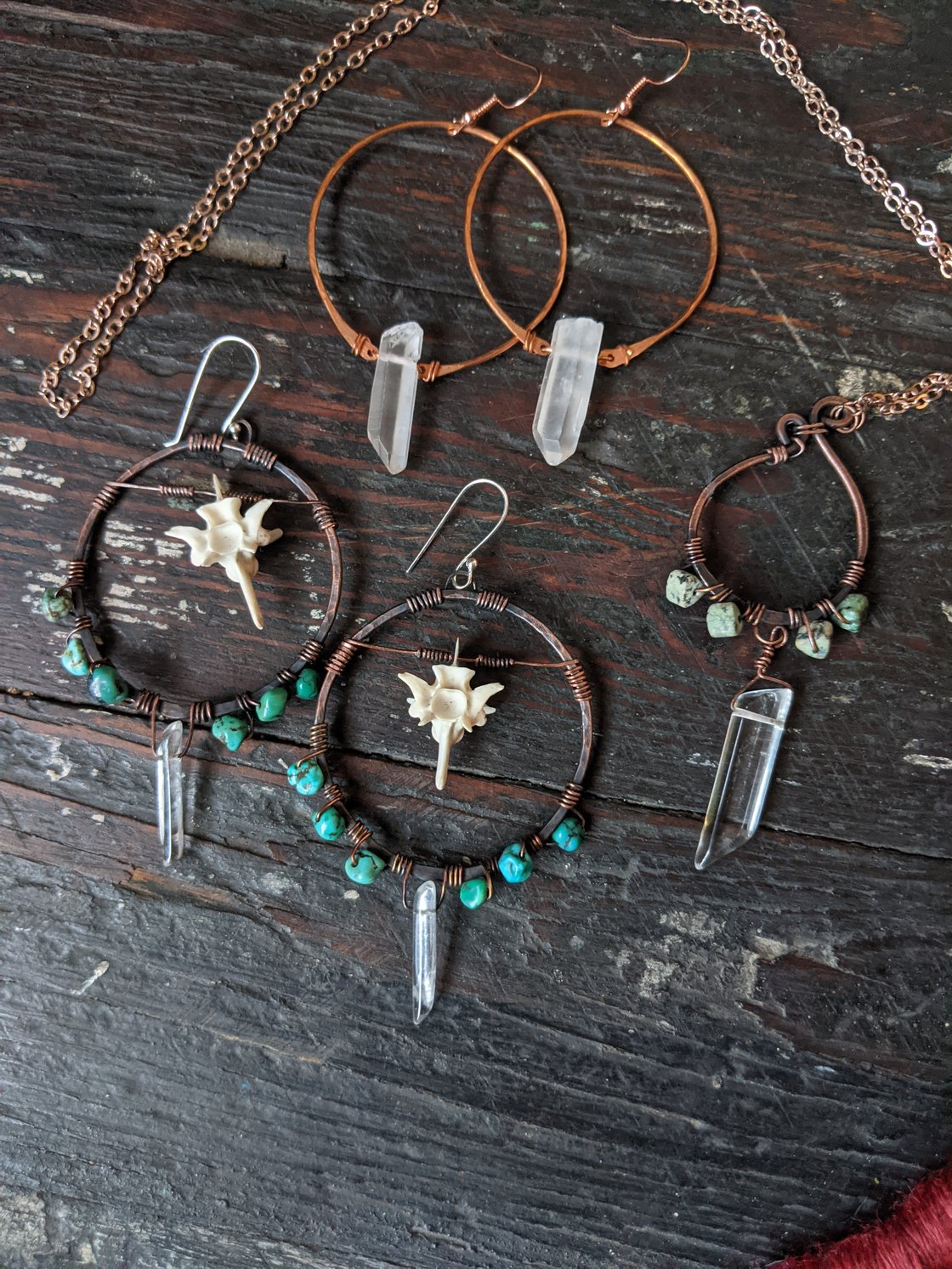 Image of Asymmetrical Hoop Necklace