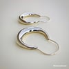 Silver Moonrise Hoops