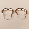 Silver Moonrise Hoops