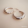 Silver Moonrise Hoops