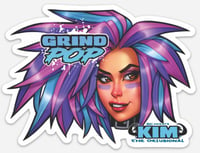Image of Kim the Delusional/Grind POP Die Cut Sticker