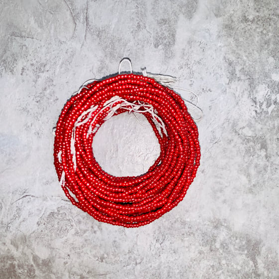 Image of Red XL Tie Waistbead 