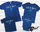 Image 1 of Let It Snow Personalized T-shirt Family Package