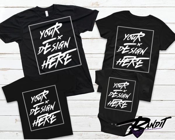 Image of Personalized T-shirt Family Package