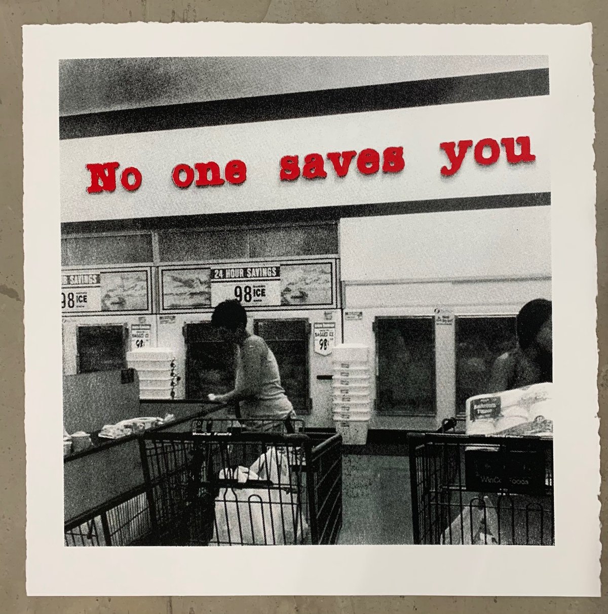 NO ONE SAVES YOU