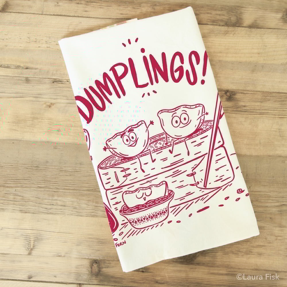 Image of Dumplings Funny Food Tea Towel
