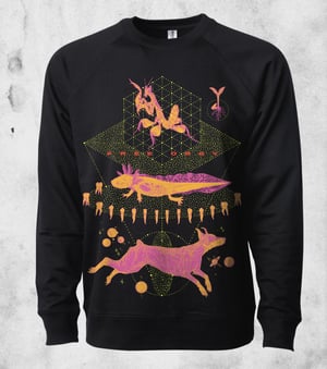 Image of Axolotl Ritual Lightweight Sweatshirt - NightMODE 