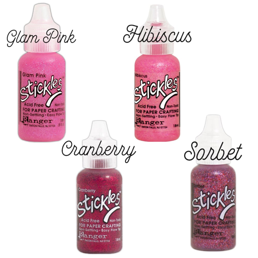 Ranger Stickles Glitter Glue - Pink Taffeta - Sweet 'n Sassy Stamps, LLC
