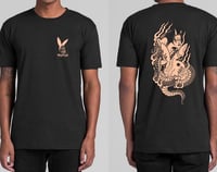 Image 1 of Sacred Monkey Tee / Spanish Pink + Black