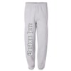 Grey painted joggers (leg)