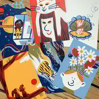 Image 1 of SET of 6 Postcards