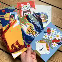 Image 3 of SET of 6 Postcards