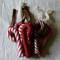 Image 1 of Ticking Stripe Candy Cane Ornament