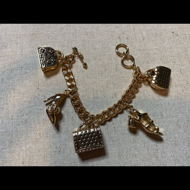 Image of Shoe & Bag Charm Bracelet  
