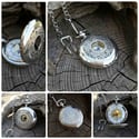 Gousset argent ouvragée