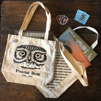 Image 1 of Perp Doom Natural Cotton Canvas Tote