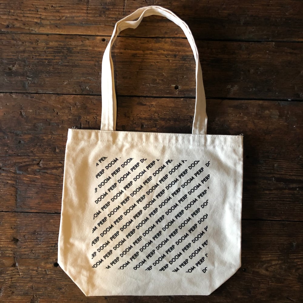 Perp Doom Natural Cotton Canvas Tote