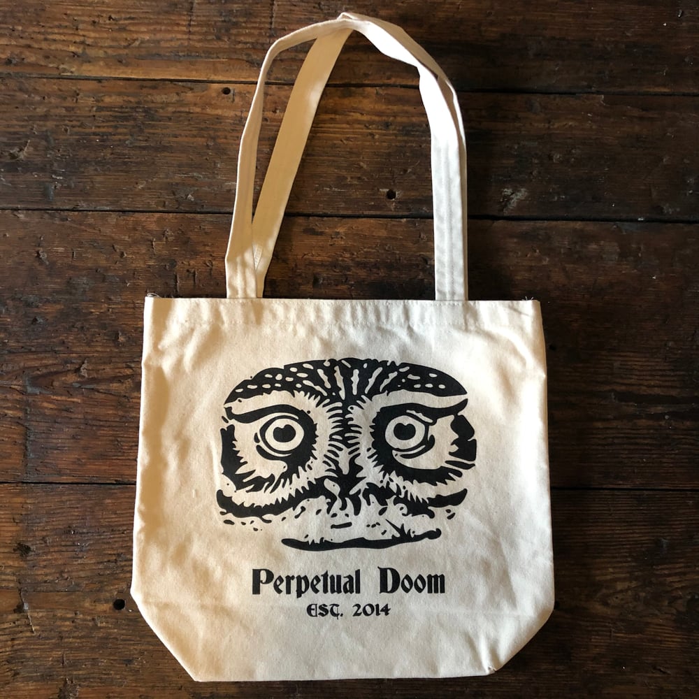 Perp Doom Natural Cotton Canvas Tote