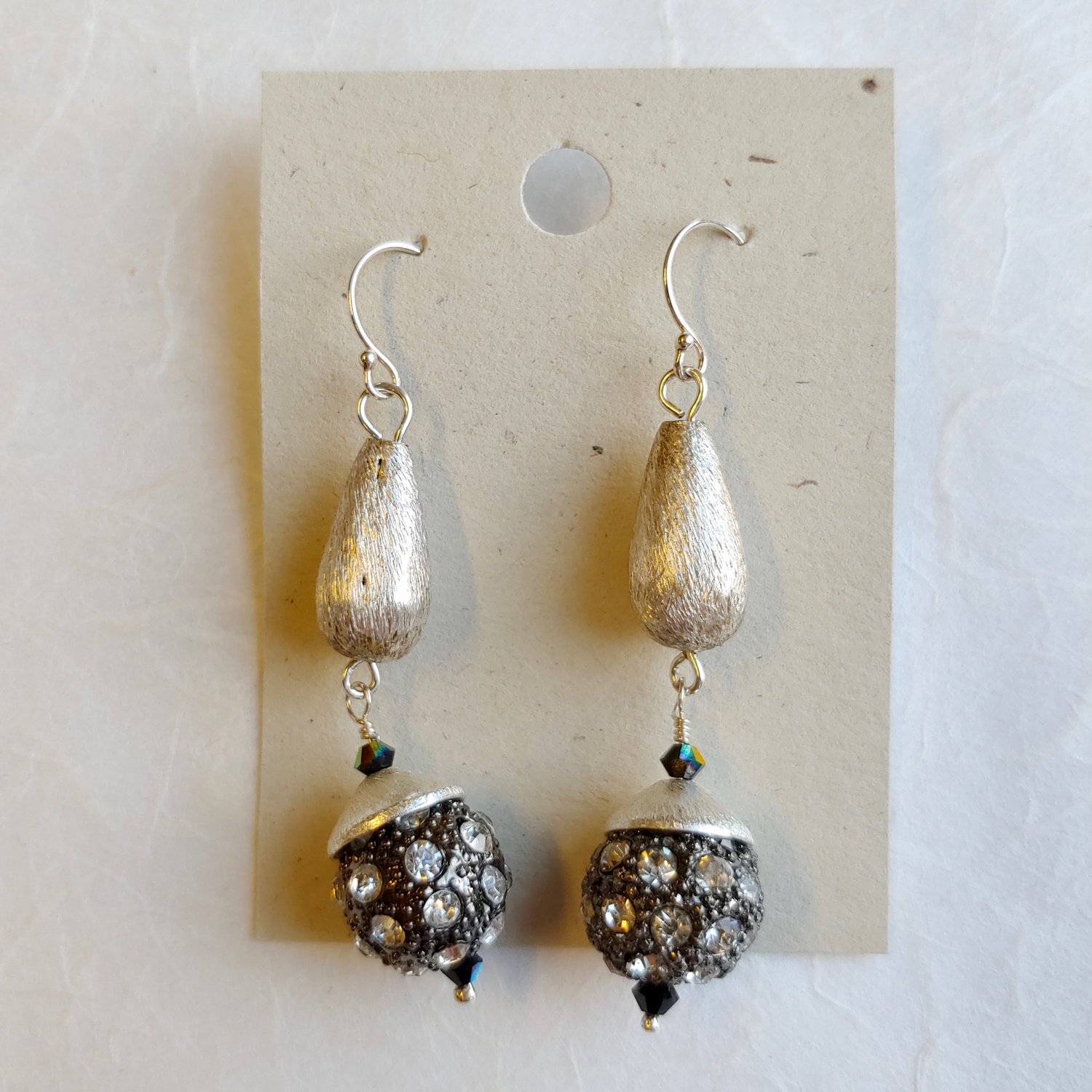 Image of Rhinestone Ball earrings
