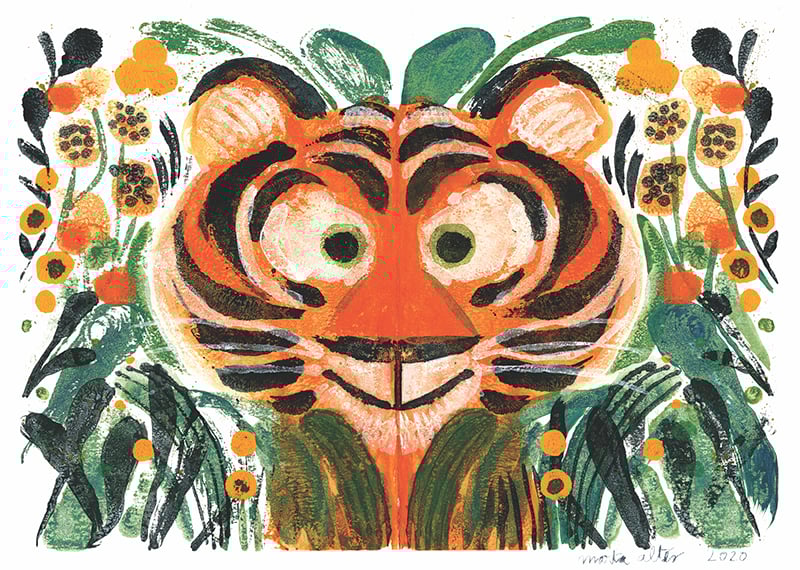 Image of 42x30cm TIGER GICLEE PRINT