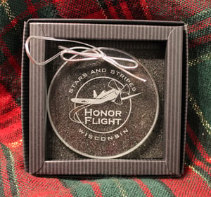 Image of Stars and Stripes Honor Flight Ornament