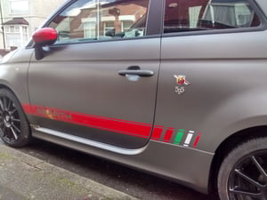 Image of FIAT 500 ABARTH GRAPHIC STRIPE KIT