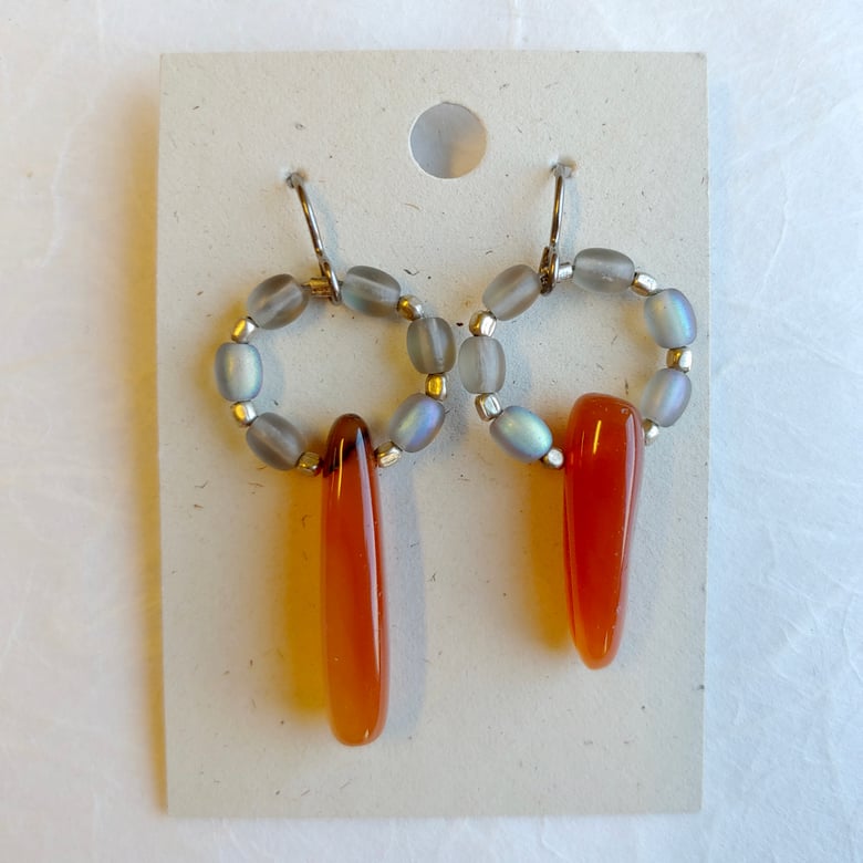 Image of Carnelian Point earrings