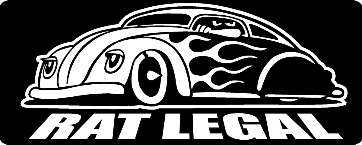 Image of RAT LEGAL sticker decal 