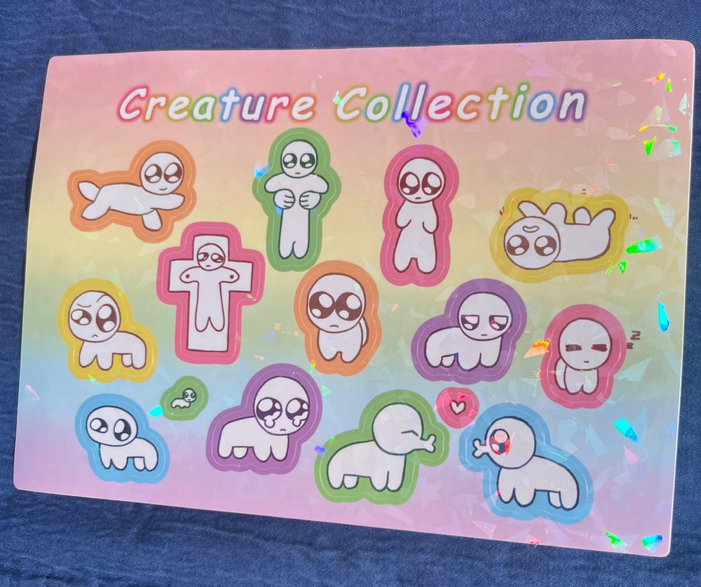 Creature Collection Sticker Sheet