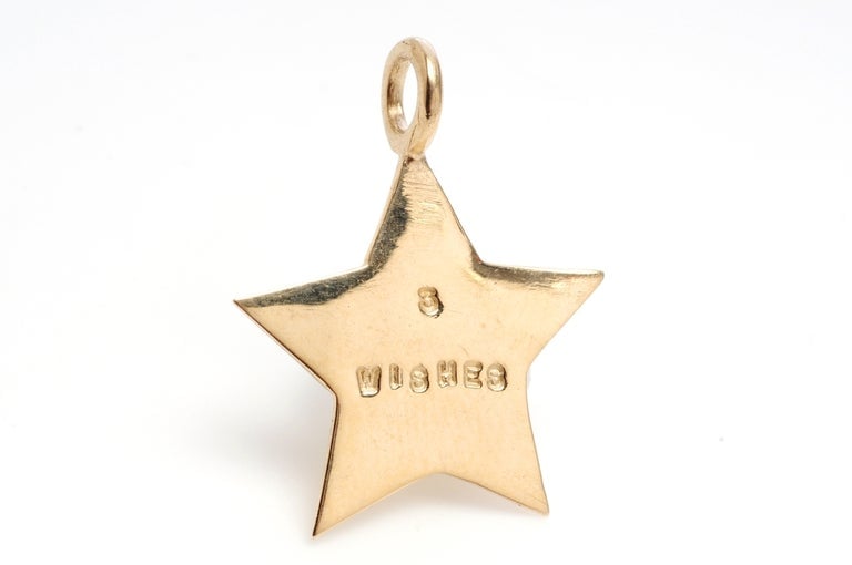 Image of Gold Star Charms (Lucky Star, 3 Wishes, 1,000,000 Kisses)