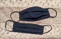 Navy and Copper Dots