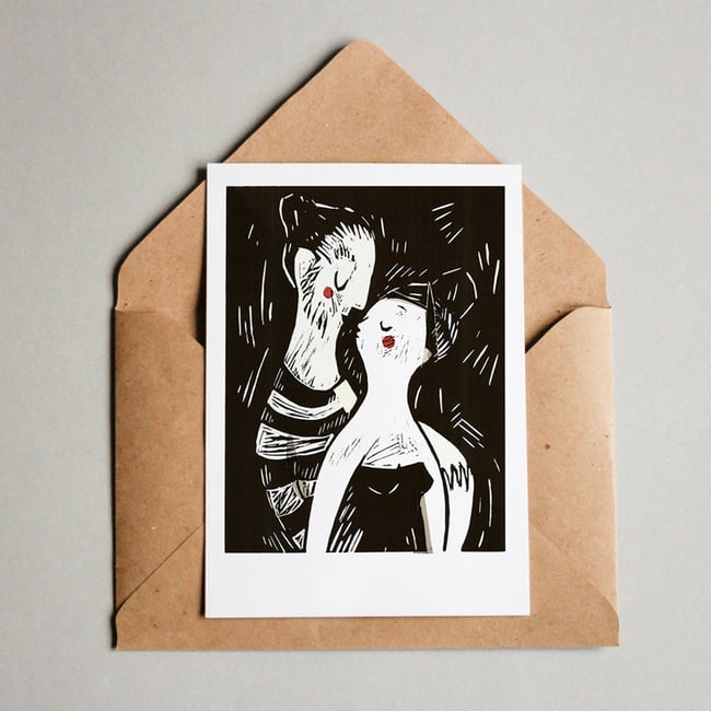 Young Couple Postcard