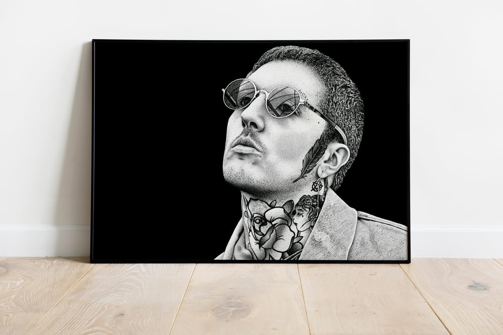 Image of Oliver Sykes DotWork Portrait 