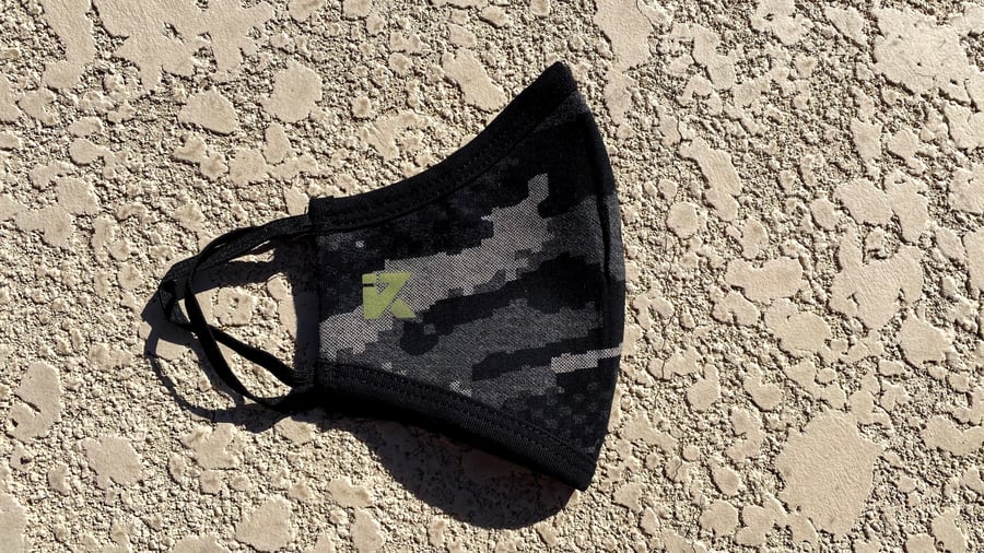 Image of K LOGO CAMO FACEMASK