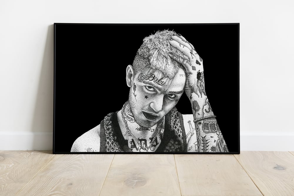Image of Lil Peep DotWork Portrait 