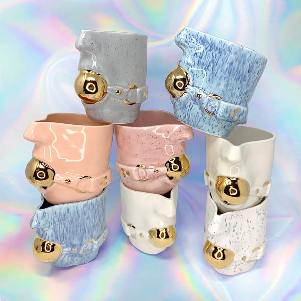 Image of Gag Planter with 22kt Gold