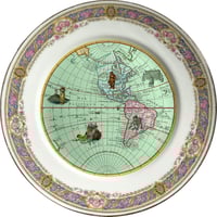 Image 2 of DUO Mysterious World - 2 vintage porcelain plates - #0736