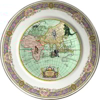 Image 3 of DUO Mysterious World - 2 vintage porcelain plates - #0736