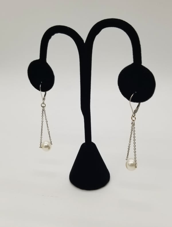 Image of Dangled Pearl Earrings