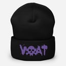 Image 2 of (Click for color options) VOAT SKULLTEXT BEANIE