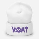 Image 3 of (Click for color options) VOAT SKULLTEXT BEANIE