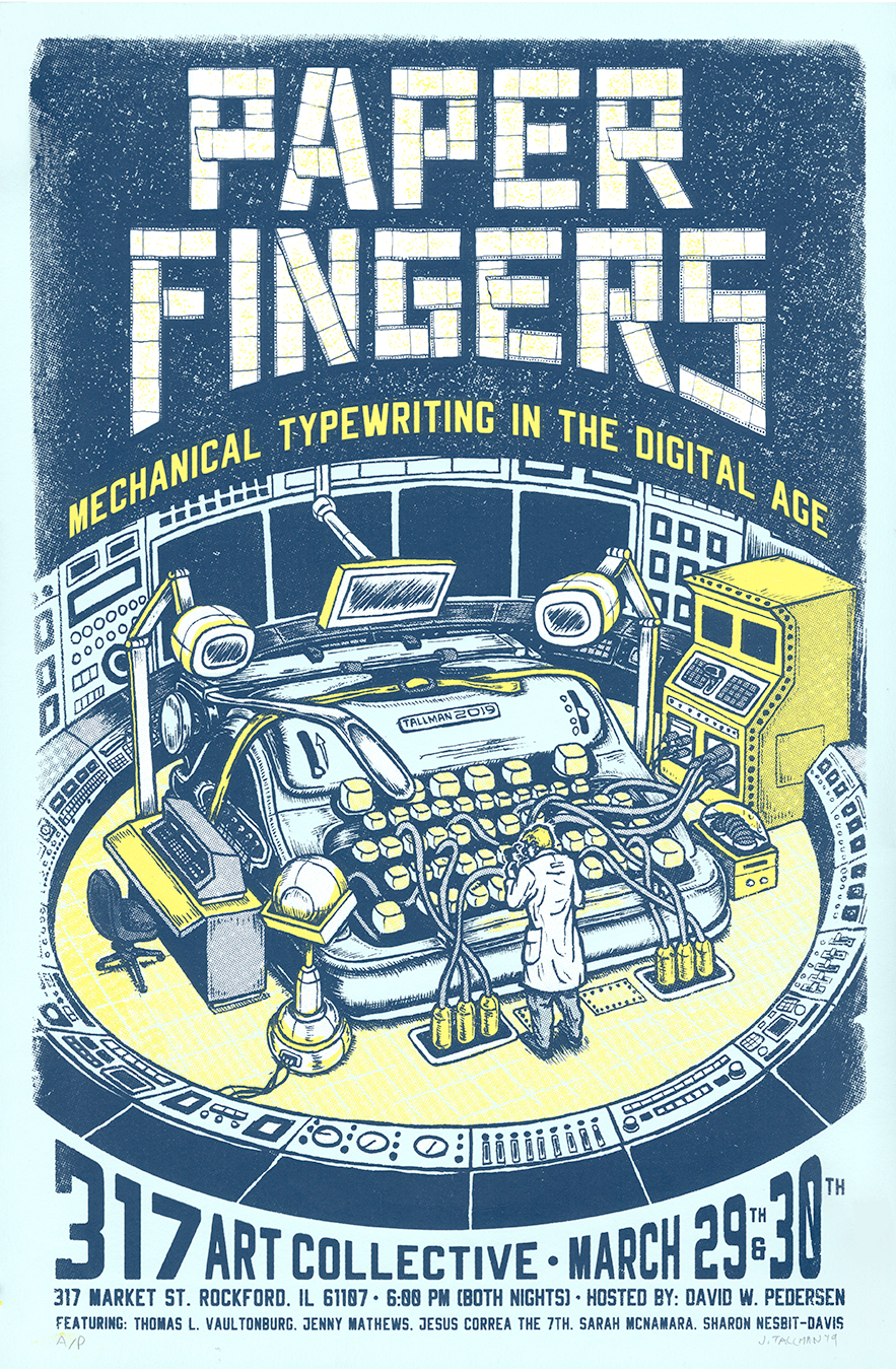 Paper Fingers - Typewriter poster