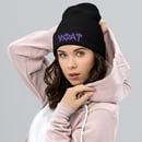 Image 1 of (Click for color options) VOAT SKULLTEXT BEANIE