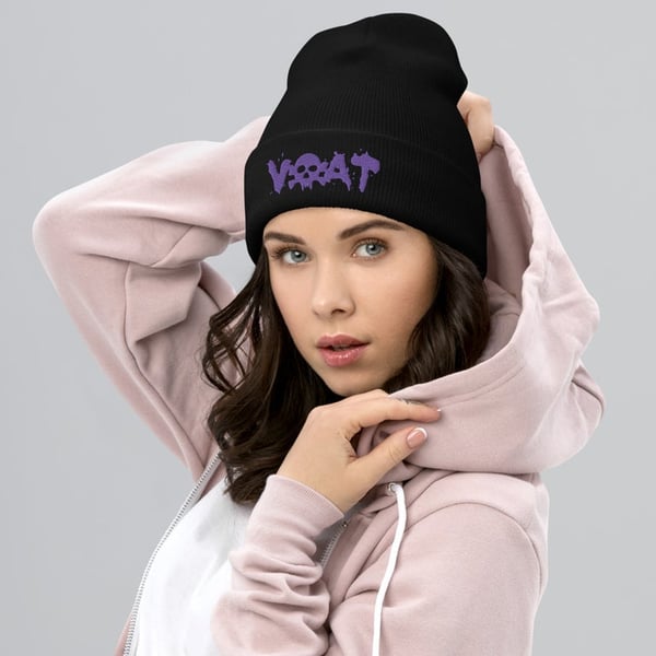 Image of (Click for color options) VOAT SKULLTEXT BEANIE